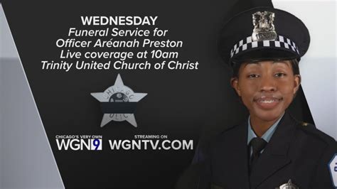 Funeral services held Wednesday for slain CPD officer Aréanah Preston